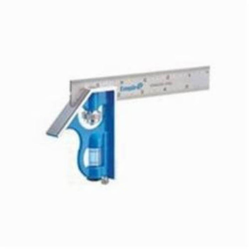 Empire E255 Fast Adjustment Combination Square, 6 in L, 1/32 in Graduation, 6 in Tongue, SS