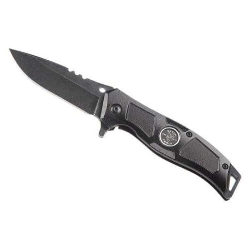 Klein 44228 Open Electrician's Pocket Knife, Stainless Steel Drop point Blade, 2.95 in L Blade, Bearing Assisted Opening