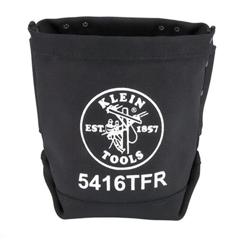 Klein 5416TFR 3-Pockect Tunnel Connection Bolt Bag, Canvas, Black