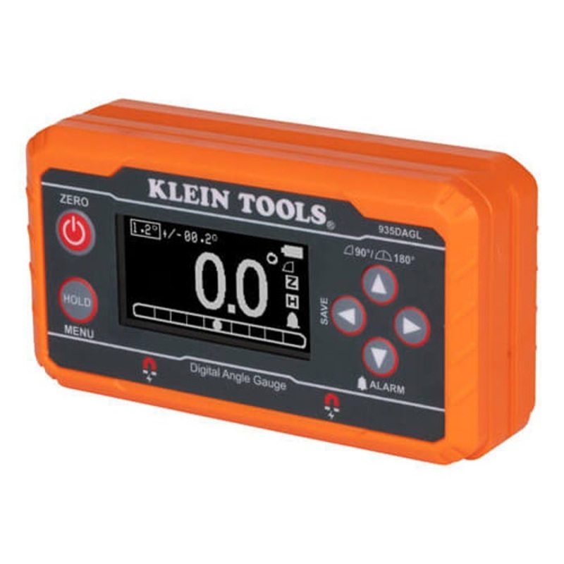 Klein 935DAGL Digital Level with Programmable Angle, 0 to 90 , 0 to 180 , Bullseye Measuring, +/-0.2  Horizontal/Vertical Orientation