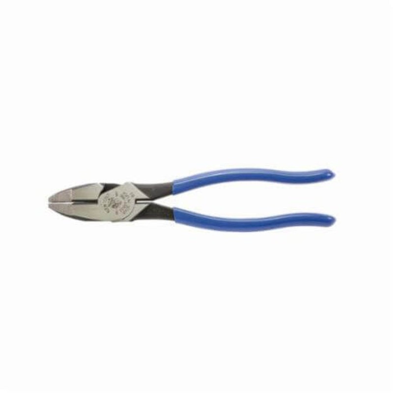 Klein D2000-9NE Heavy Duty Lineman's Plier, 1-19/32 in L x 1-1/4 in W x 5/8 in Thick Steel Jaw, Crosshatch Knurled Jaw Surface
