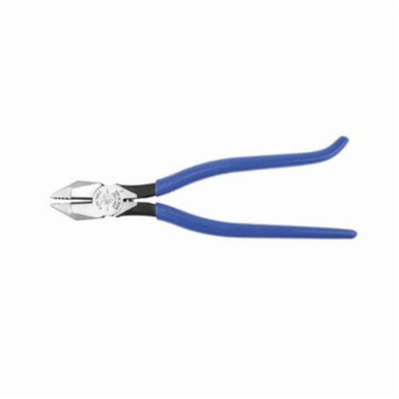 Klein D201-7CST Square Nose Standard Ironworker's Plier with Spring, 1-9/32 in L x 1-5/32 in W x 1/2 in Thick Steel Jaw, 9-1/4 in OAL