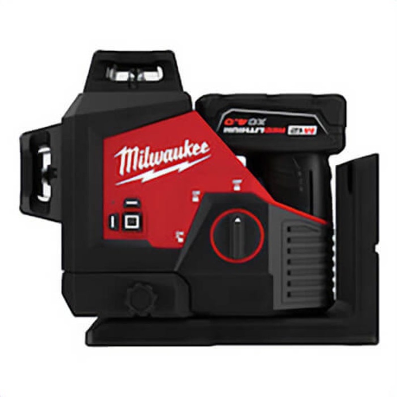 Milwaukee 3632-21 M12 360 Automatic Cordless Self Leveling 3-Plane Laser, 125 ft Measuring, +/- 1/8 in at 33 ft Accuracy, 12 V