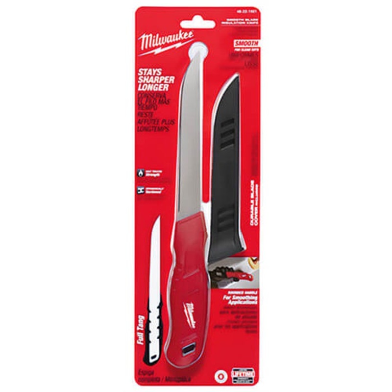 Milwaukee 48-22-1921 Insulation Knife, Smooth Blade, Stainless Steel Blade, 12 in OAL