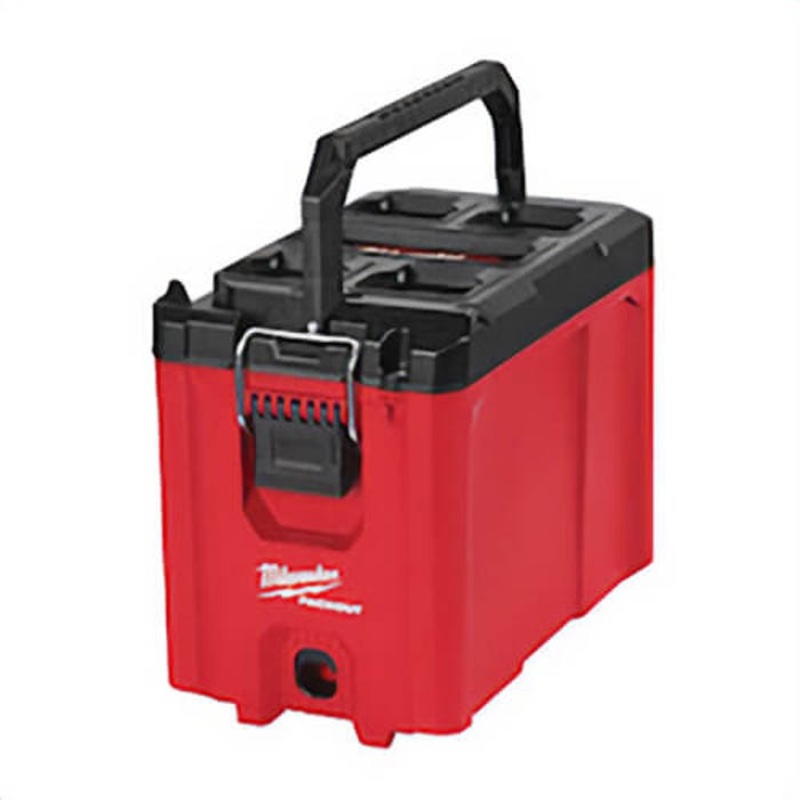 Milwaukee Packout 48-22-8422 Compact Tool Box, ABS, Black/Red