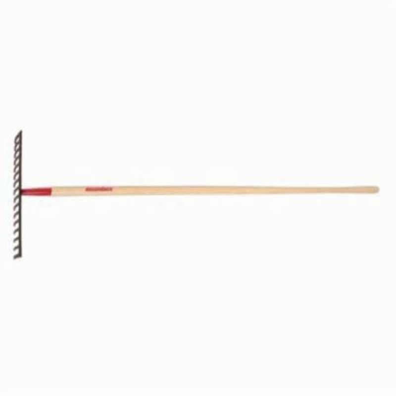 Razor-Back 63111 Heavy Duty Level Head Rake, 16 Tines, Forged Steel, Hardwood Handle