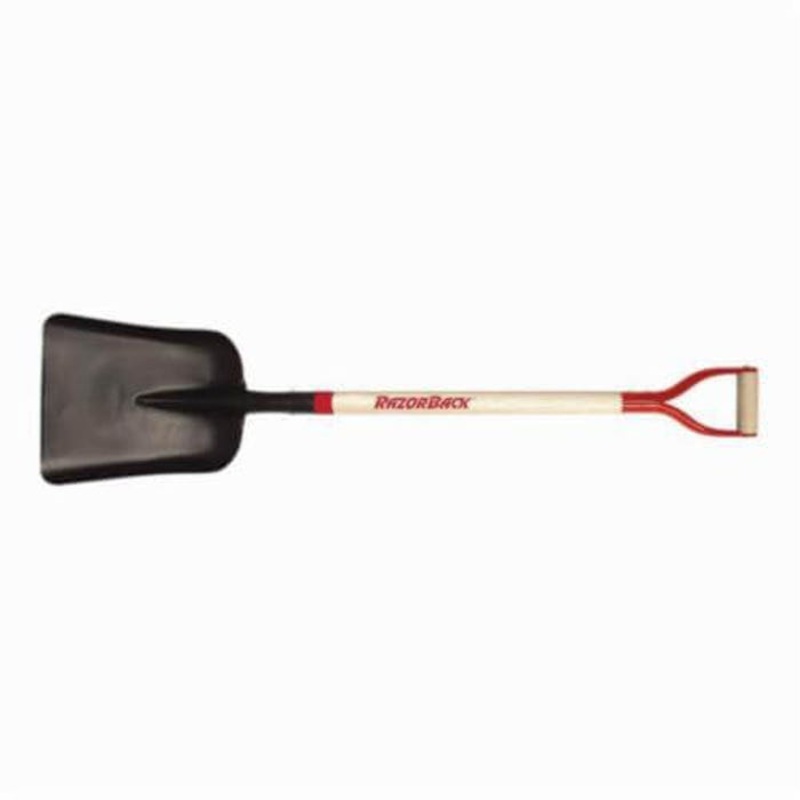 Razor-Back 79809 Eastern Pattern Scoop Shovel, Steel Blade, 29 in Handle Length, Hardwood Handle