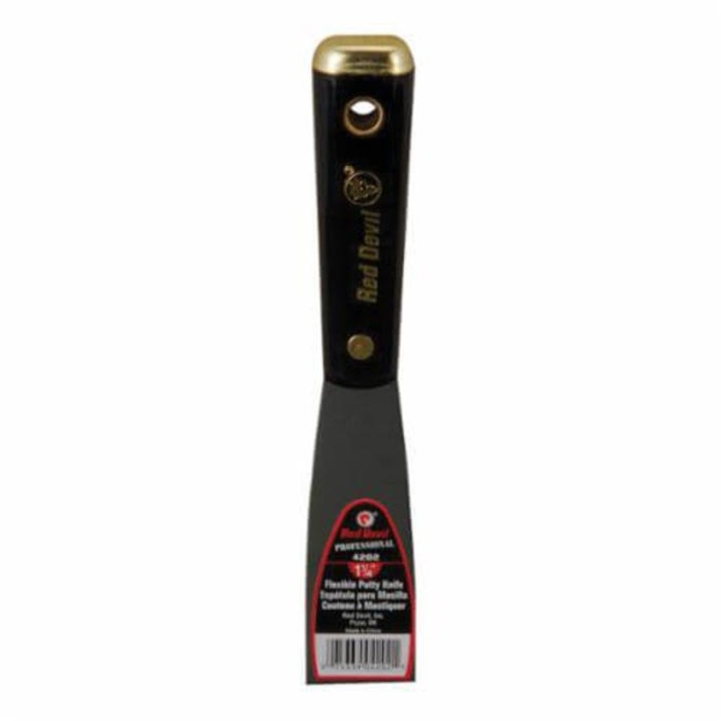 Red Devil 4202 4200 Professional Putty Knife, 1-1/4 in W, High Carbon Steel Blade, Flexible Blade Flexibility