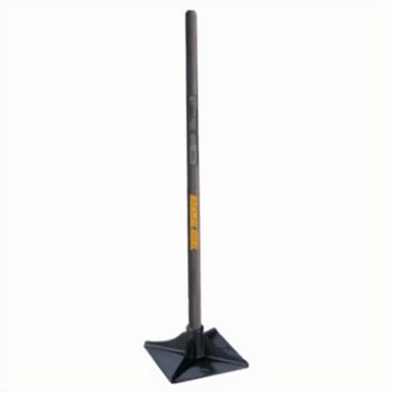 True Temper 1133400 Tamper, 8 in L x 8 in W, Steel Blade, 42 in Handle Length, Hardwood Handle