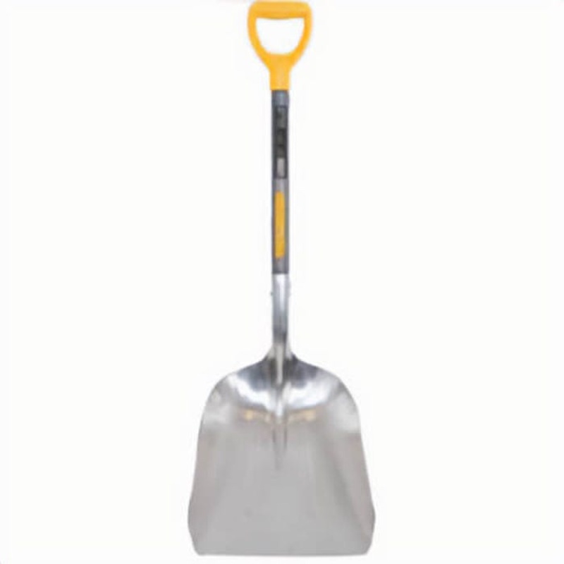 True Temper 1670900 Scoop Shovel, Aluminum Blade, 27 in Handle Length, Hardwood Handle