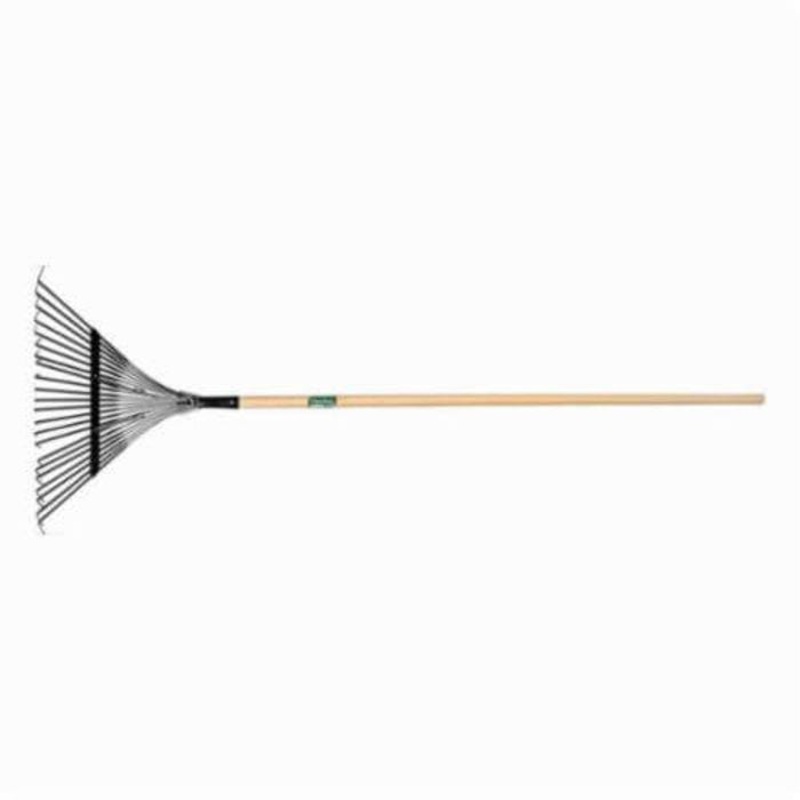 UnionTools 64430 Leaf Rake, 22 Tines, Steel, Hardwood Handle