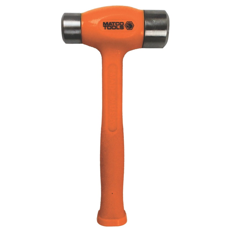30 OZ. DEAD BLOW STEEL FACE FLAT HAMMER ORANGE