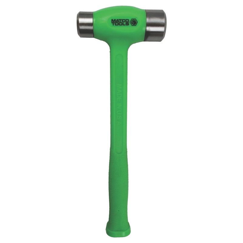 32 OZ. DEAD BLOW STEEL FACE BALL-PEEN HAMMER GREEN