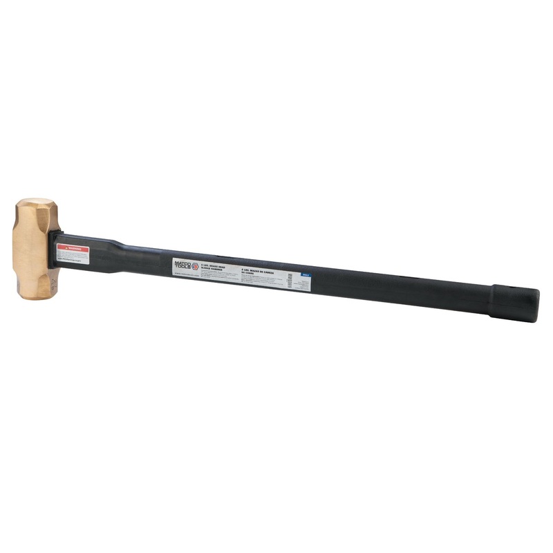 6 LB. BRASS HEAD HAMMER, 30"