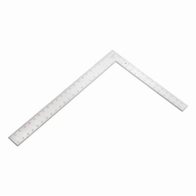 Empire 1110 Carpenter's Framing Square, 24 in L, 1/8 in Graduation, 22-1/2 in Tongue, Aluminum