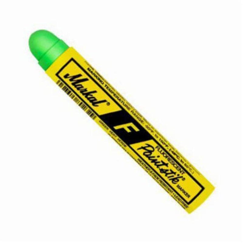 Markal 082836 F Paintstik Solid Paint Marker, 11/16 in Round Tip, Green