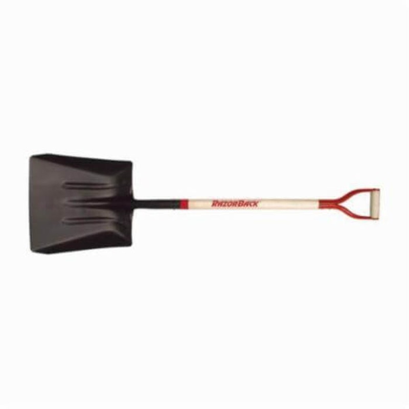Razor-Back 79804 Western Pattern Scoop Shovel, Steel Blade, 40 in Handle Length, Hardwood Handle
