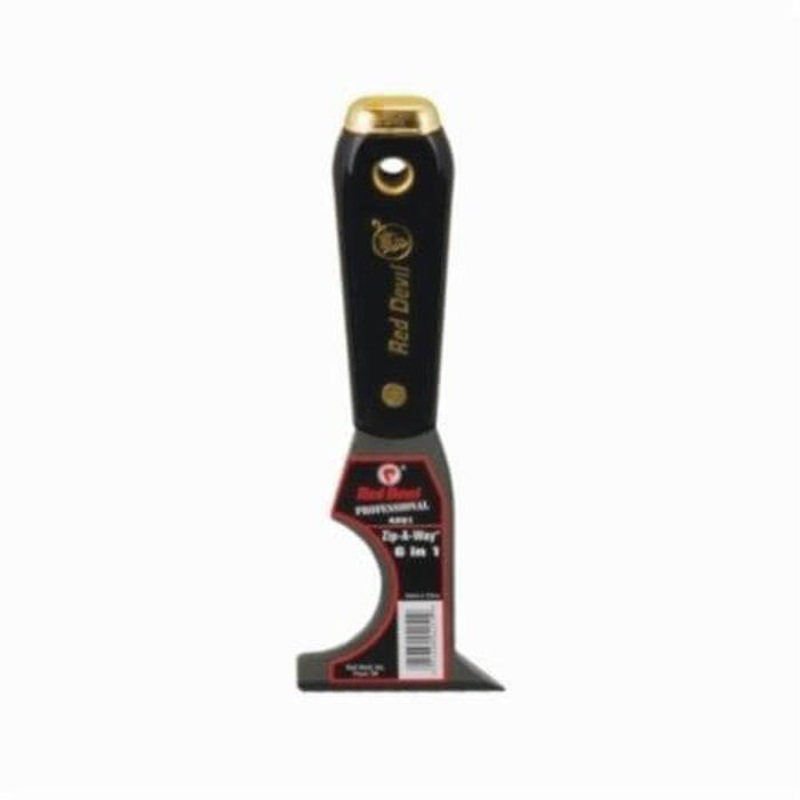 Red Devil 4251 4200 Professional Zip-A-Way Multi-Purpose Painter's Multi-Tool, High Carbon Steel 6-in-1 Blade, 3 in W Blade