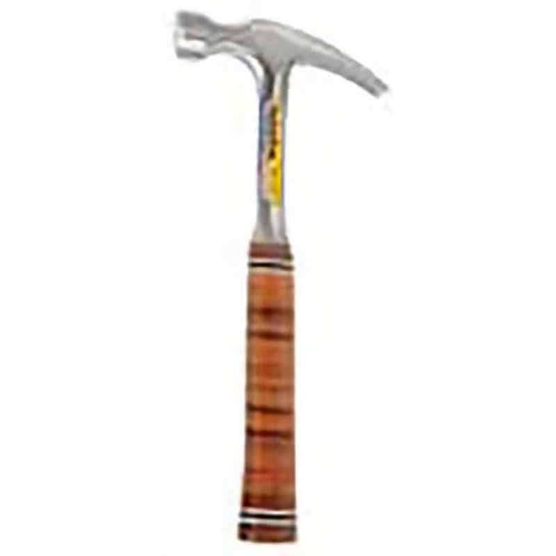 Estwing E16S Straight Claw Hammer, Leather Grip, 16 oz