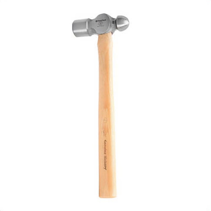 GreatNeck BP16 Ball Pein Hammer, Ball Pein, 16 oz Drop Forged Steel Head, Hickory Wood Handle