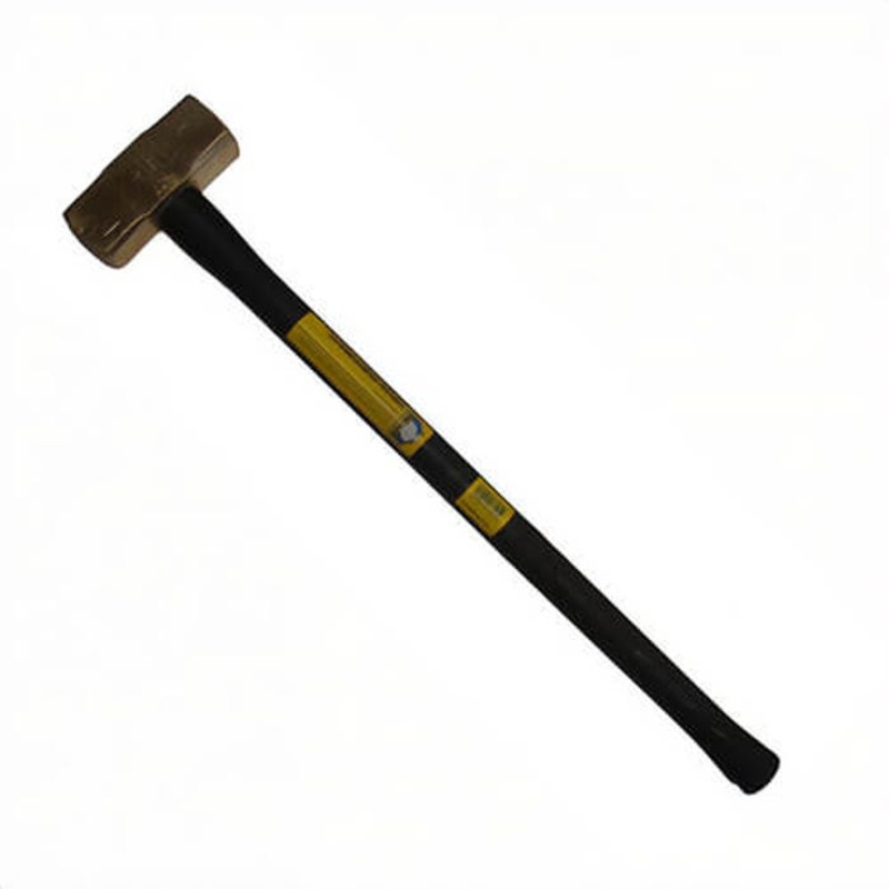Klein 7HBRFRH14 7HBR Sledge Hammer, 36 in OAL, 14 lb Head Brass Head, Rubber Handle
