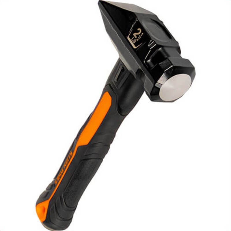 Klein H80602 Fiberglass Handle Blacksmith Specialty Hammer, Dual-Faced, Black/Orange, 2-1/2 lb
