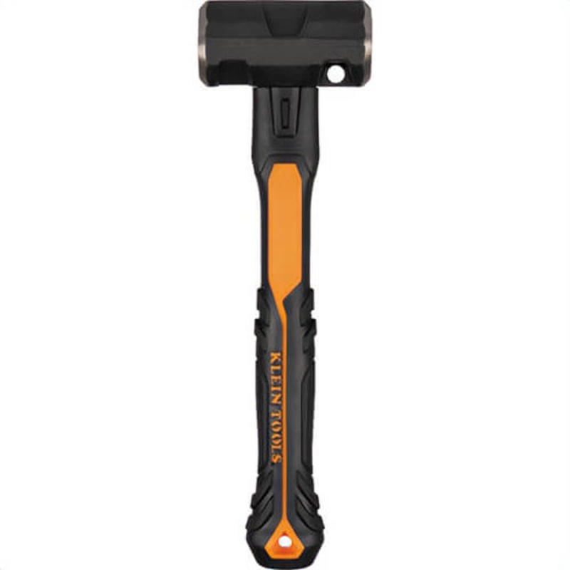Klein H80696 Sledgehammer with Integrated Hole, Alloy Steel, Black/Orange, 6 lb