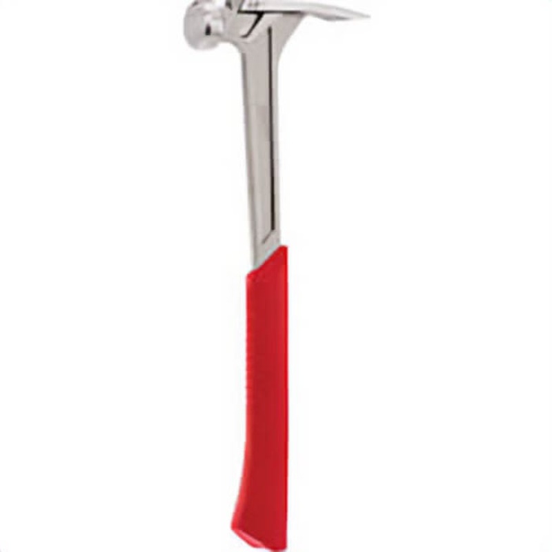 Milwaukee 48-22-9017 Framing Hammer, 16-1/8 in OAL, Smooth Face, 17 oz Steel Head, Anti-Ring Straight Claw