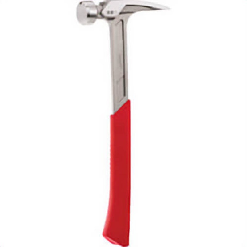 Milwaukee 48-22-9023 Framing Hammer, 15 in OAL, Smooth Face, 22 oz Steel Head, Asymmetrical Anti-Ring Straight Claw
