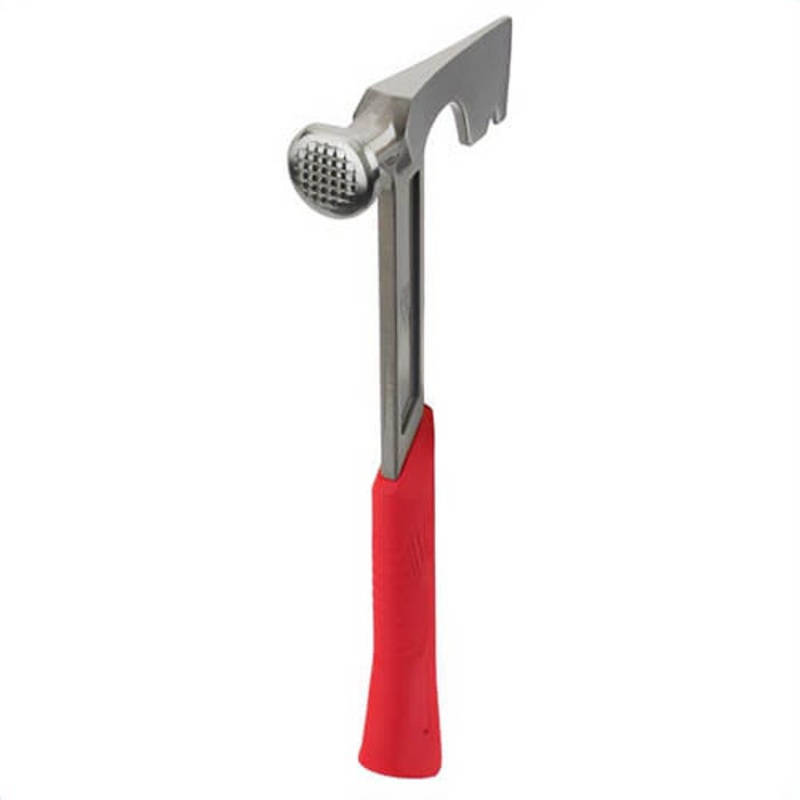 Milwaukee 48-22-9060 Drywall Hammer, 13.875 in OAL, Milled Face, 15 oz Head