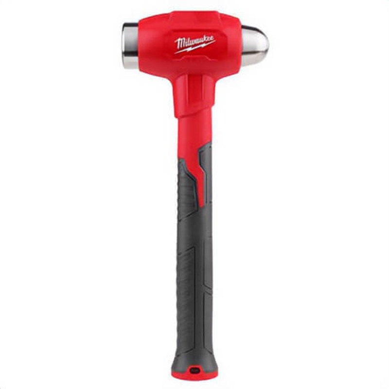 Milwaukee 48-22-9141 Hammer, Ball Peen, 13.5 in OAL, 32 oz Head Steel Head