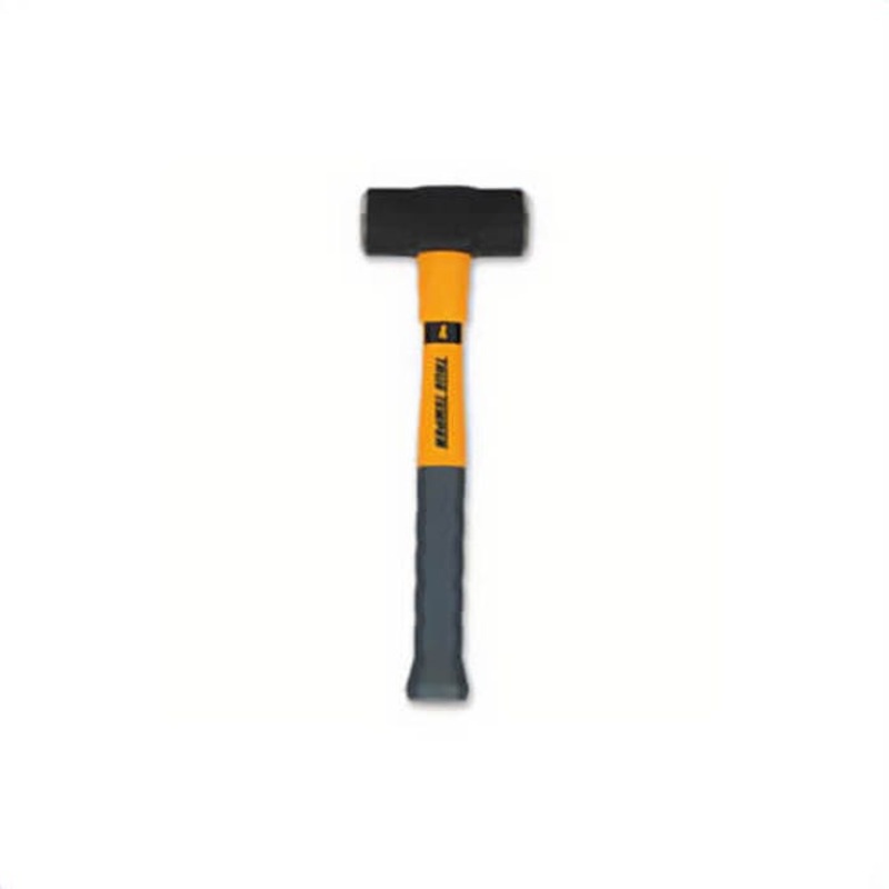 True Temper 20184500 Hammer, 15 in OAL, 4 lb Head Forged Steel Head, Fiberglass Handle