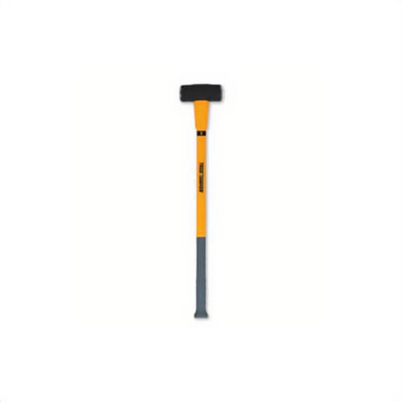 True Temper 20184900 Sledge Hammer, 36 in OAL, 8 lb Head Forged Steel Head, Fiberglass Handle