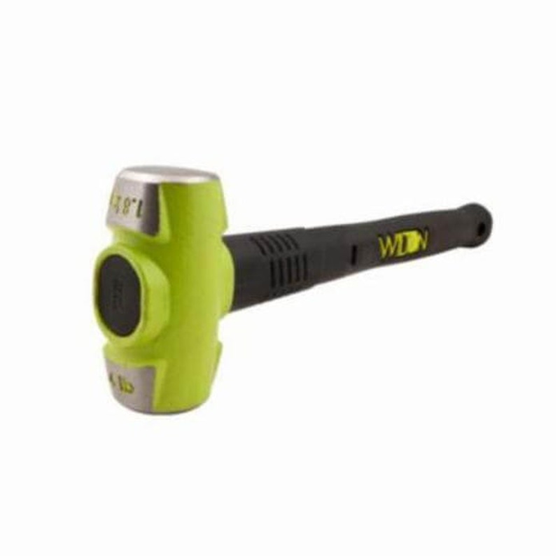 Wilton B.A.S.H 20624 Sledge Hammer, 26 in OAL, 6 lb Drop Forged Steel Head, Vulcanized Rubber/Steel Handle