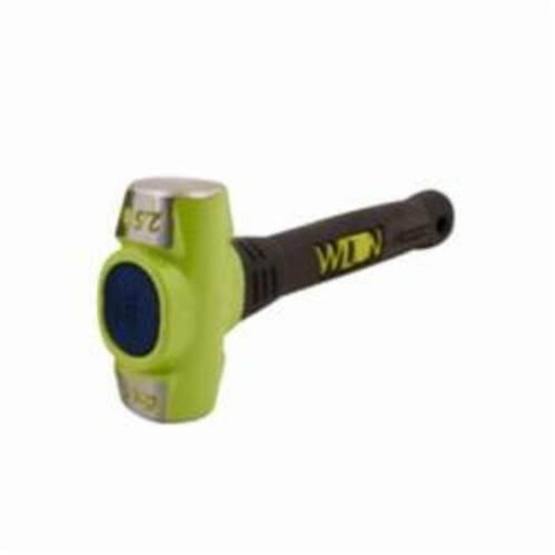 Wilton B.A.S.H 40212 Sledge Hammer, 14 in OAL, 2.5 lb Drop Forged Steel Head, Vulcanized Rubber Handle