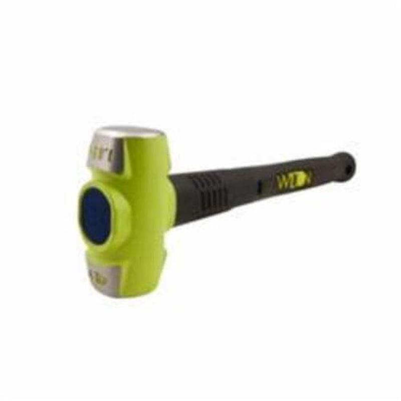 Wilton B.A.S.H 40412 Sledge Hammer, 14 in OAL, 4 lb Drop Forged Steel Head, Vulcanized Rubber Handle