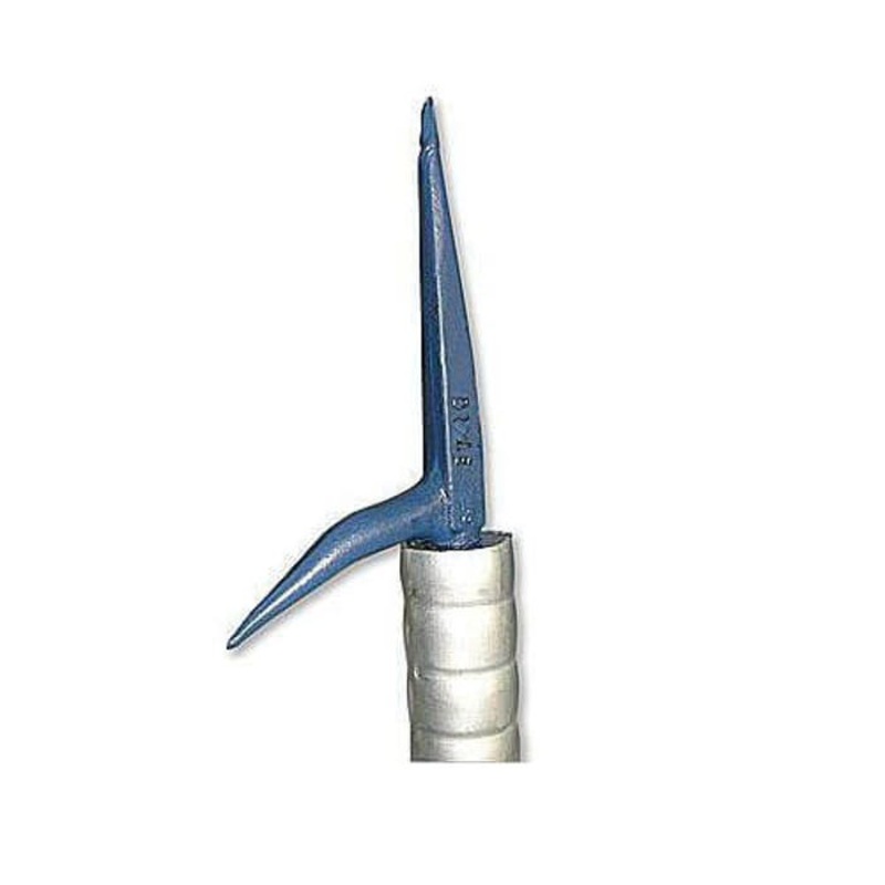 CM 10012WD Straight Pike Pole with Wooden Knob, 1-1/2 in x 10 ft Anodized Aluminum Handle