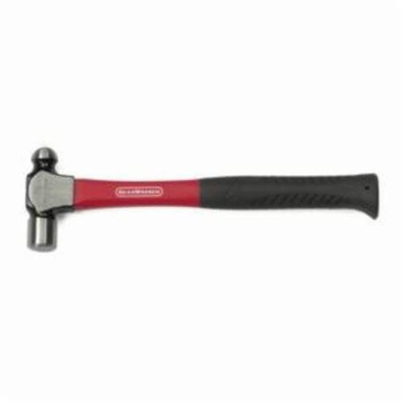 GearWrench 82250 Ball Pein Hammer, 11.8 in OAL, Polished/Precision Hardened Face, 8 oz Head, Drop Forged Alloy Steel Head