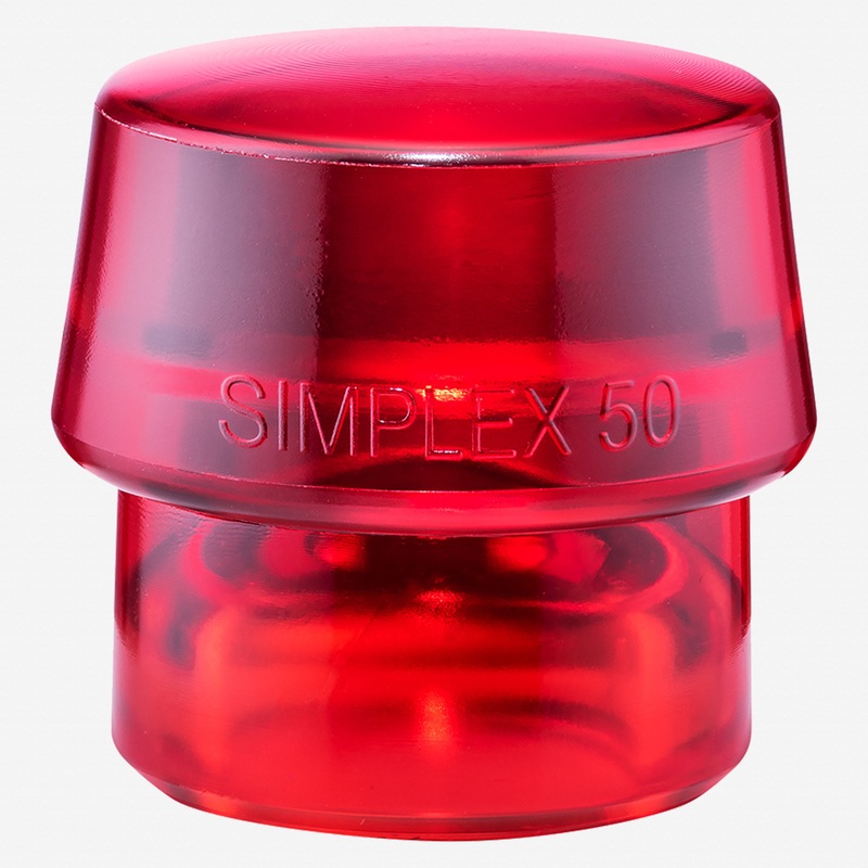 Halder Simplex Replacement Face Insert, Red Hard Plastic, 1.97"