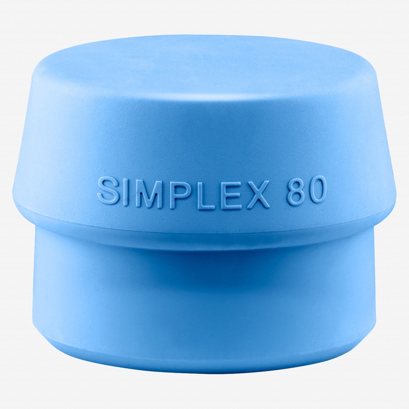 Halder Simplex Soft Blue Rubber Replacement Face Insert, Non-Marring, 3.15"