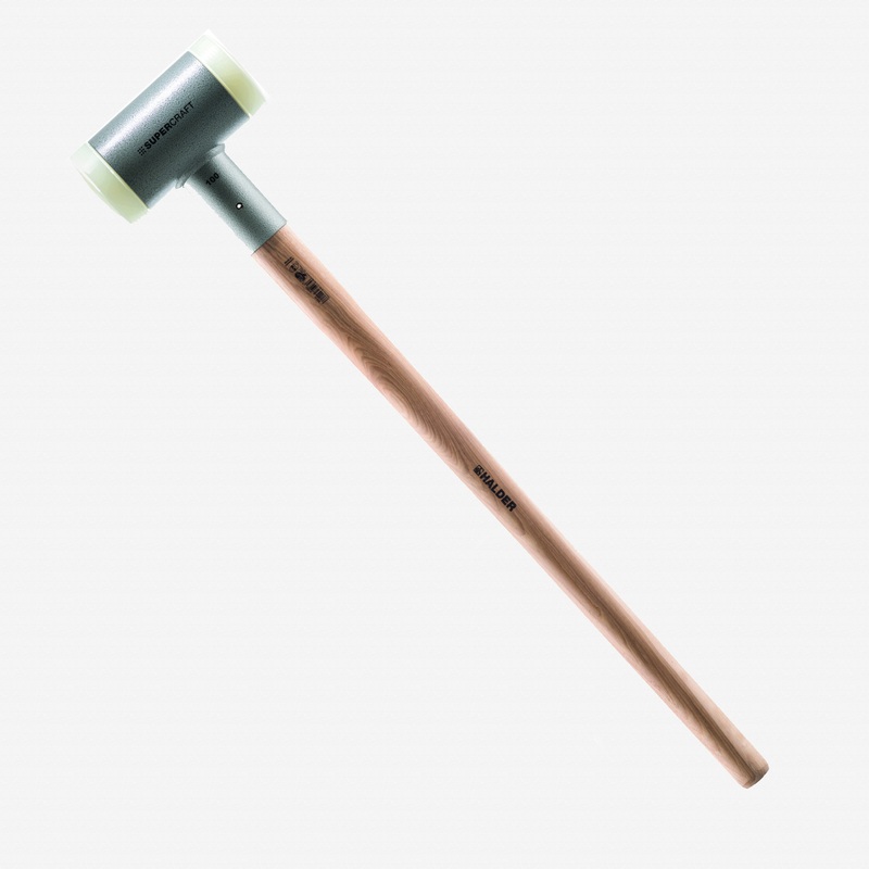 Halder Supercraft Dead Blow, Non-Rebounding Sledgehammer with Nylon Face Inserts and Steel Housing, 3.94" / 328.05 oz.