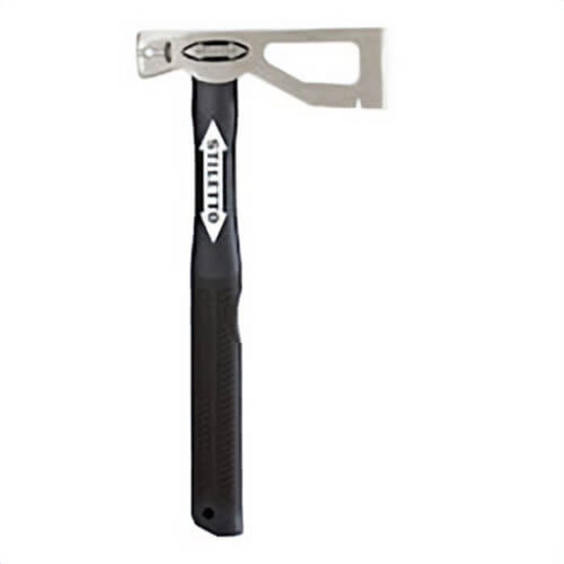 Milwaukee Stiletto LATHAXE10-F Lather's Hatchet, 10 oz Head, 14 in OAL, Fiberglass Handle