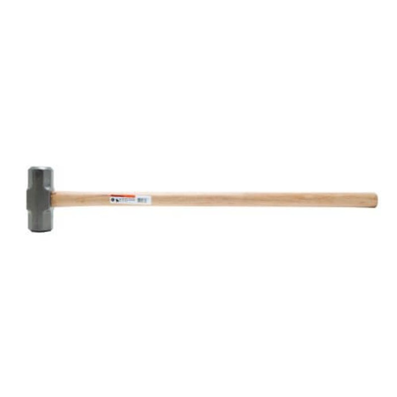 Stanley 56-808 Sledge Hammer, 34-1/4 in OAL, 8 lb Forged Steel Head, Hickory Wood Handle