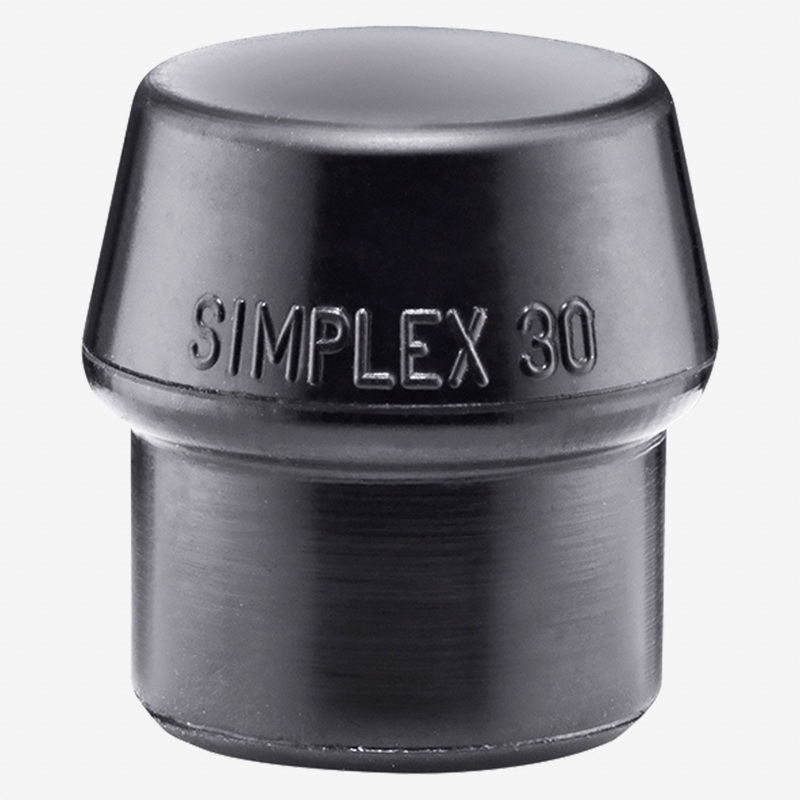 Halder Simplex Replacement Face Insert, Black Rubber, 1.18"