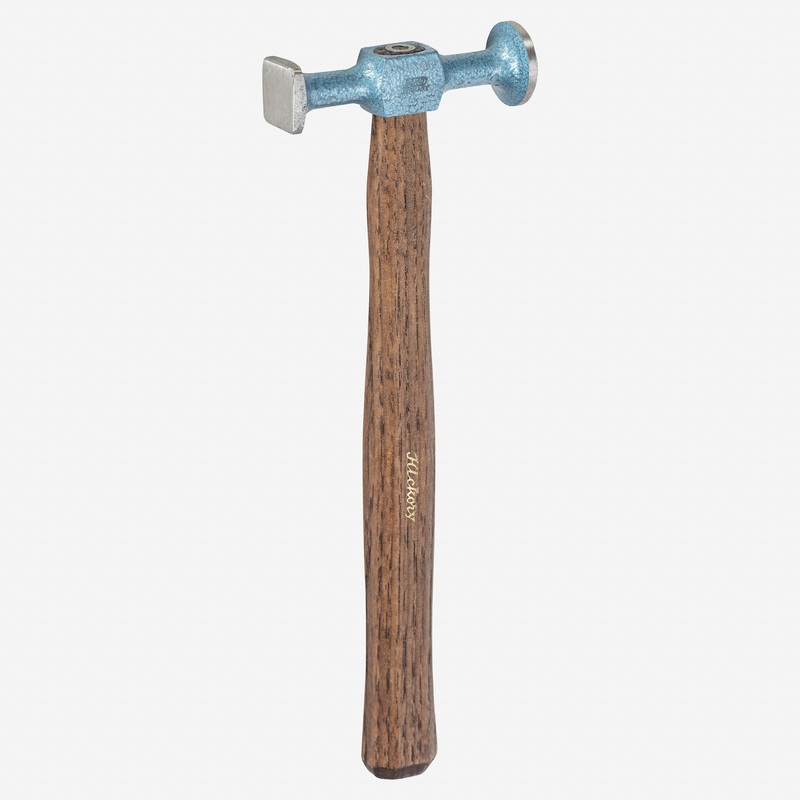 Picard 2202 Smooth Face Planishing Hammer with Hickory Handle, 300g