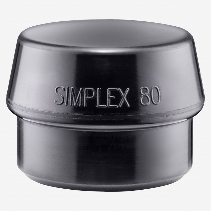 Halder Simplex Replacement Face Insert, Black Rubber, 3.15"