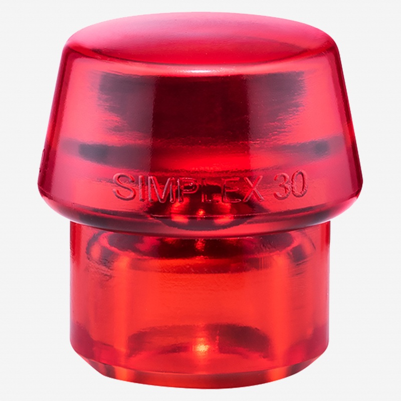 Halder Simplex Replacement Face Insert, Red Hard Plastic, 1.18"