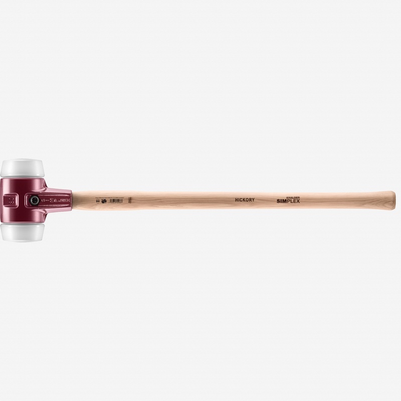 Halder Simplex Sledgehammer with Superplastic Inserts and Cast Iron Housing, 109 oz.