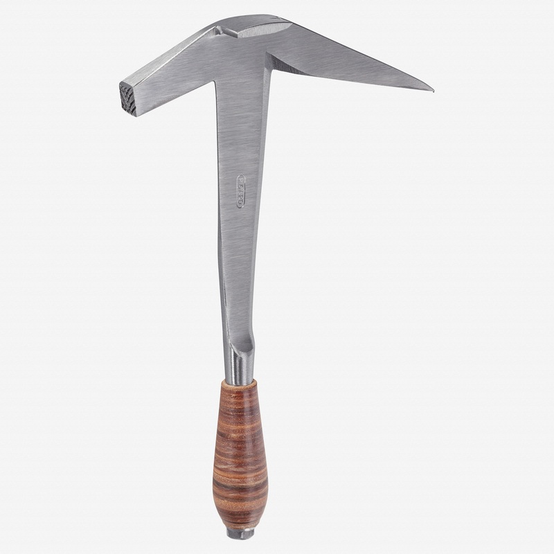 Picard 207 Right-Handed Slate Tiler's Hammer with 3 Holes, Steel Handle, 650g