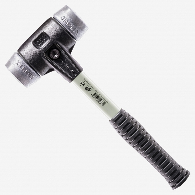 Halder Simplex Mallet with Aluminum Inserts and Heavy Duty Reinforced Housing, 1.97" / 52.56 oz.